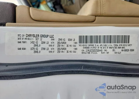 2013 Jeep Grand Cherokee Overland z USA, uszkodzony, nr VIN 1C4RJECG2DC526449